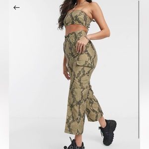ASOS MATCHING SET IN SNAKE PRINT